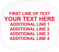 Oval Custom Template  Text