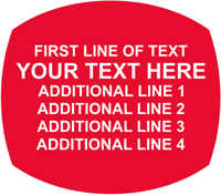 Oval Custom Template  Text