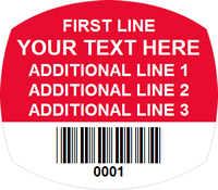 Oval Custom Template  Barcode
