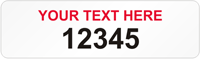 Rectangular Custom Template  Numbering