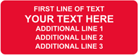 Rectangular Custom Template  Text