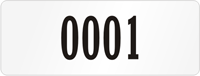 Rectangular Custom Template  Numbering
