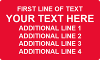 Rectangular Custom Template  Text