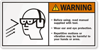 Before Using Read Manual Supplied Label