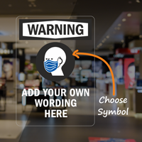 Custom Warning Message Decal