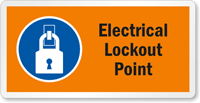 Electrical Lockout Point Label