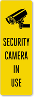Security Camera In Use Back Of Sign Decal