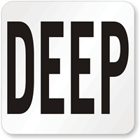 Pool Depth Marker