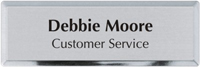 Custom Rectangular Metal Name Badge