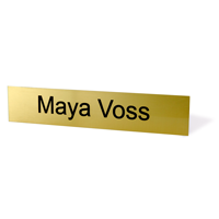 Door Name Plates Solid Brass 2 x10 inch