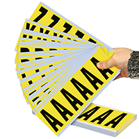 Vinyl Cloth A Z Alphabet Kit Label 3 Inch