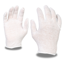 100% Cotton Lisle Unhemmed Lightweight Inspector Gloves