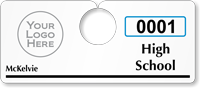 Plastic ToughTags™ Parking Permits, Horizontal