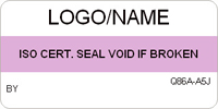 ISO Certification Seal Void if Broken Label
