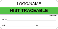 NIST Traceable Label [add name or logo]