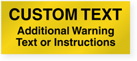 Self Debossing Calibration Label  Add Custom Text