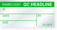 Create Own Self Debossing Calibration Label Name/Logo Headline