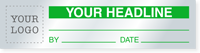 Create Own Self Debossing Calibration Label Logo & Headline