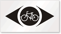 Bicycle Symbol Stencil
