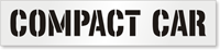 Compact Car Floor Stencil