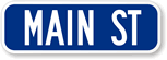 Custom Civic Street Sign with Suffix Border