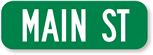 Custom 'Civic' Street Sign with Suffix