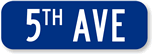 Custom Civic Street Sign with Prefix