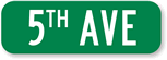 Custom Civic Street Sign with Prefix