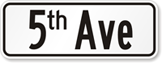 Customized Civic Street Sign in Lower Case