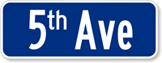 Customized Civic Street Sign in Lower Case