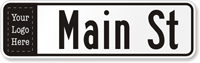 Personalized Civic Street Sign (Lower Case and Logo)