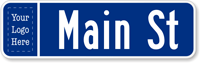 Personalized Civic Street Sign (Lower Case and Logo)