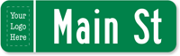 Personalized Civic Street Sign in Lower Case
