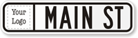 Personalized Civic Street Sign (Suffix Border and Logo)