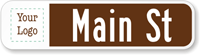 Personalized Civic Street Sign (Lower Case and Logo)