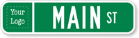 Custom Civic Street Signage (Suffix Border and Logo)
