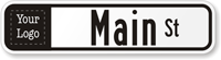 Custom Civic Street Signage (Lower Case and Logo)