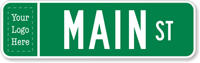 Custom Civic Street Sign (Suffix Border and Logo)