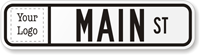 Custom Civic Street Sign (Suffix Border and Logo)
