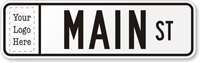 Custom Civic Street Sign (Suffix Border and Logo)