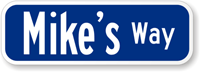 Personalized Keepsake Street Sign in Lower Case