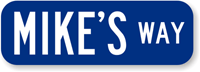 Custom Keepsake Street Sign with Suffix