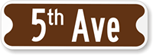 Personalized Street Sign with Superscript in Lower Case