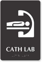 Cath Lab Braille Sign Diagnostic Imaging Equipment Symbol