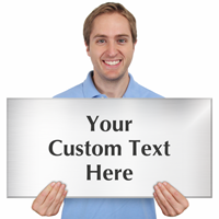 Custom Engraved Steel Sign