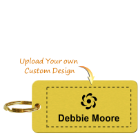 Personalized Brass Key Chain Upload Design