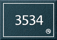 Room Number Sign No Smoking