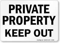 Private Property  Sign