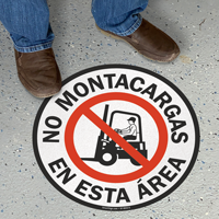 Spanish  Floor Sign