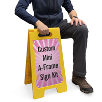 Custom Mini A Frame Floor Sign